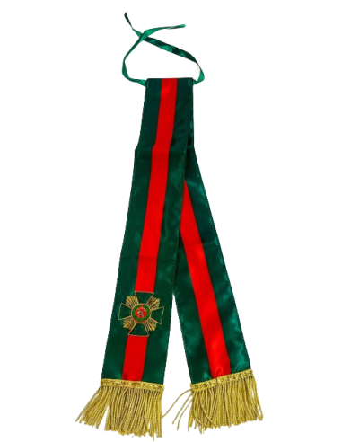 Corbata Bordada para banderín Guardia Civil Distintivo Rojo