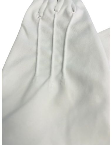 Guantes blancos Gala Reglamentarios de tela con...