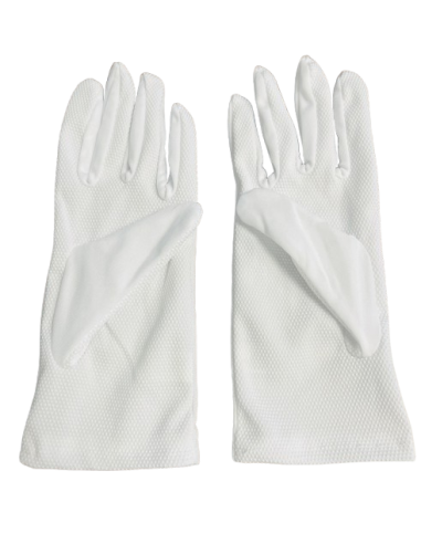Guantes blancos Gala Reglamentarios de tela con...