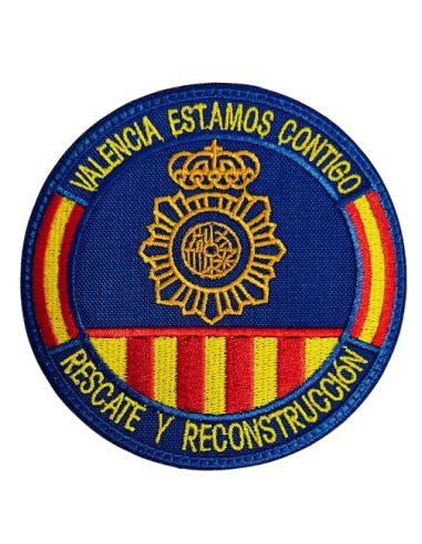 Parche de brazo Bordado Policía Nacional (Rescate y Reconstrucción)