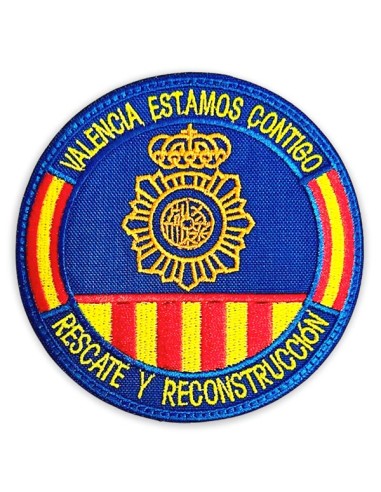 Parche Bordado Policía Nacional (Rescate y Reconstrucción)