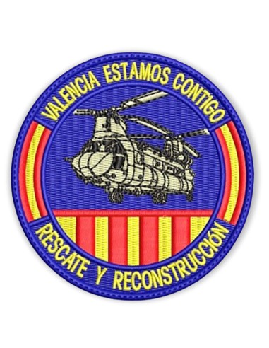 Parche Bordado Ch 47 Chinook (Rescate y Reconstrucción)