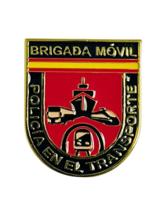 Distintivo de Función de la Brigada Móvil Policía en el...