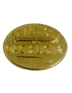 Placa Metálica Vigilante de Explosivos Homologada 2