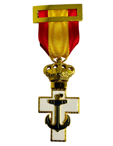 Medalla Cruz Mérito Naval Distintivo Blanco