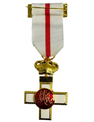 Cruz Mérito Militar Distintivo Blanco