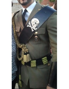 Calavera Regimiento Lusitania para correaje piel 2