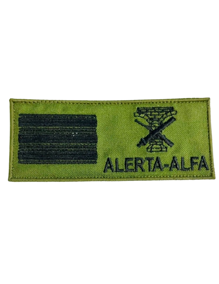 Galleta Identificativa Bordada Ejército de Tierra verde
