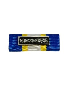 Pasador de Condecoración Medalla Eurogendfor Plata