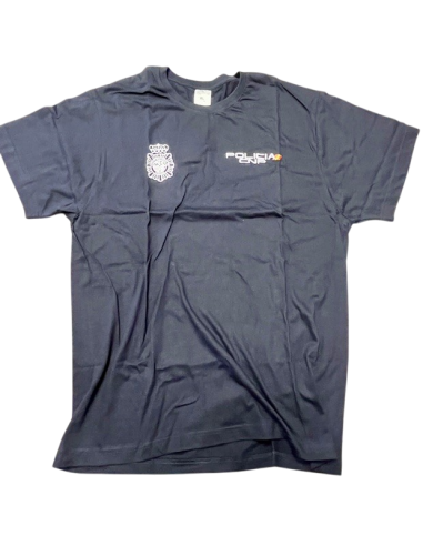 Camiseta Manga Corta Azul Marino Cuerpo Nacional de Policía