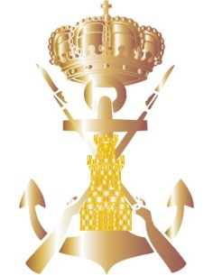 Distintivo Oficial Infantería de Marina aptitud Zapadores 2