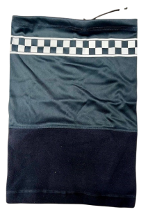 Braga de cuello Tubular Azul Noche con Damero