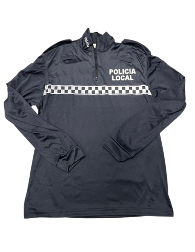 jersey Softshell Azul Noche Manga Larga Policía Local