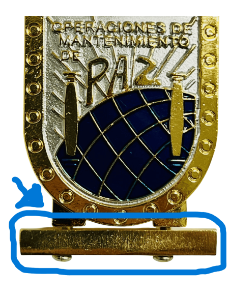 Barra Personalizada para Distintivo de Mantenimiento de Paz
