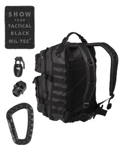 Mochila Miltec Táctical Black 36L 2