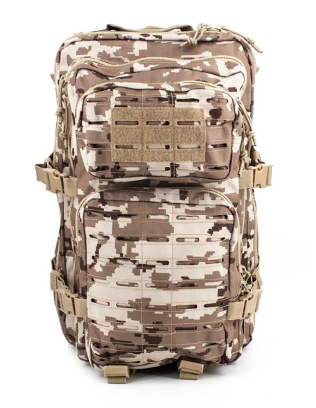 Mochila Immortal Warrior Árida Pixelada 36L Laser Cut