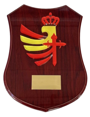 Metopa de Madera con escudo Metacrilato...