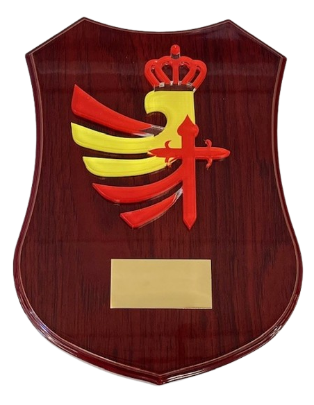 Metopa de Madera con escudo Metacrilato Ejercito de Tierra