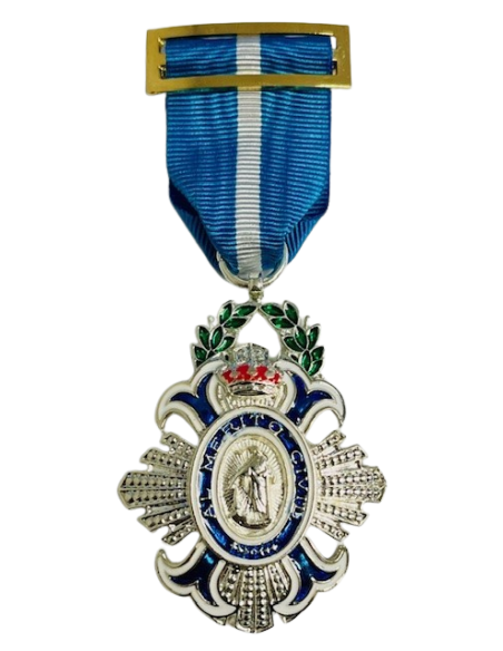 Medalla Cruz de la Orden del Merito Civil Plata
