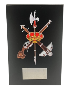 Cuña de Madera escudo Metacrilato Legión 2