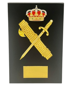Cuña de Madera escudo Metacrilato Guardia Civil 2