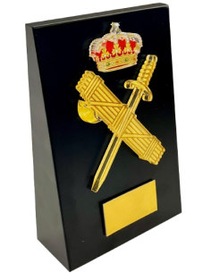 Cuña de Madera escudo Metacrilato Guardia Civil