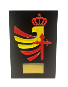 Cuña de Madera escudo Metacrilato Ejército de Tierra 2