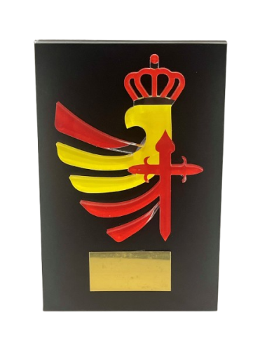 Cuña de Madera escudo Metacrilato Ejército de...