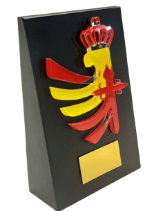 Personaliza tu Cuña de Madera escudo Metacrilato 2