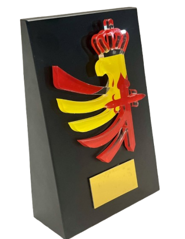 Personaliza tu Cuña de Madera escudo Metacrilato