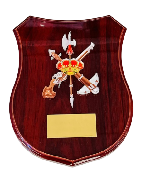 Metopa de Madera con escudo Metacrilato Legión Española