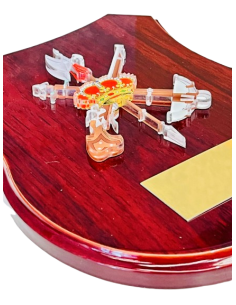 Metopa de Madera con escudo Metacrilato Legión Española 2