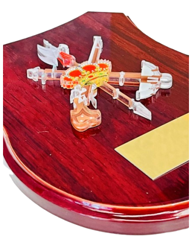 Metopa de Madera con escudo Metacrilato Legión...