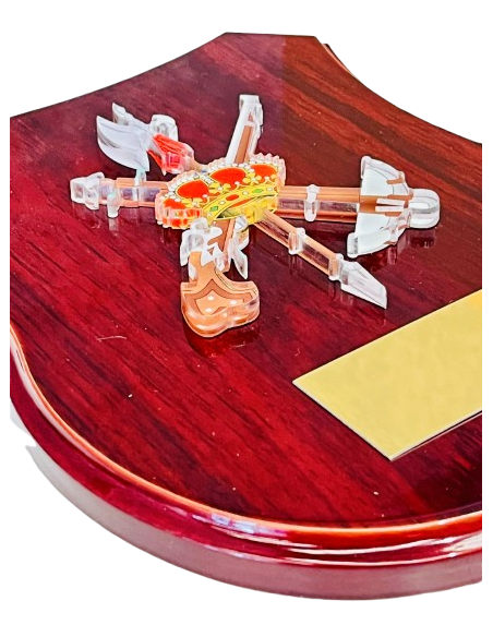 Metopa de Madera con escudo Metacrilato Legión Española