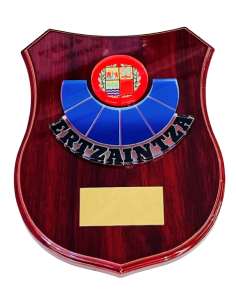 Metopa de Madera con escudo Metacrilato Ertzaintza