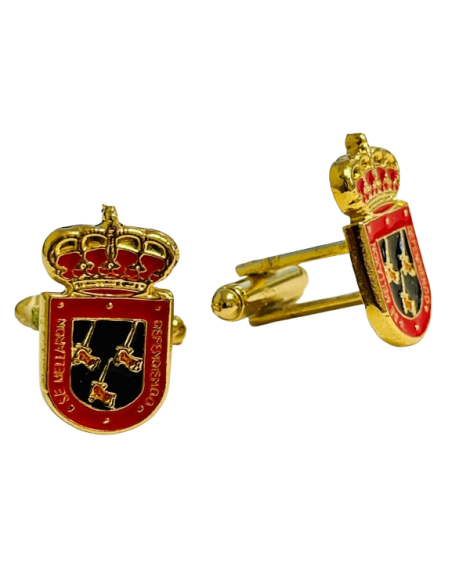 Gemelos de Camisa Real hermandad de Veteranos de las Fuerzas Armadas