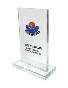 Metopa de cristal Personalizada Ertzaintza 15x10cm