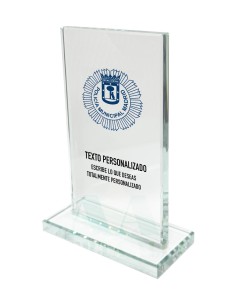 Metopa de cristal Personalizada Policía Municipal de...