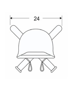 Emblema de solapa Policía Militar (Par) 2