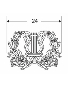 Emblema de Solapa Cuerpos De Músicas Militares Instrumentista (Par) 2