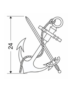 Emblema de solapa Compañías de Mar (Par) 2