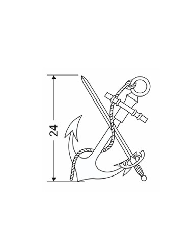 Emblema de solapa Compañías de Mar (Par)