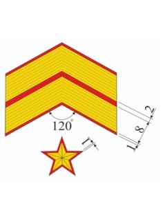 Galón metálico SUBOFICIAL MAYOR (Par) 2