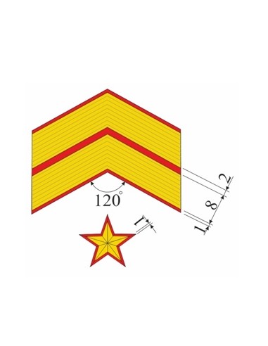 Galón metálico SUBOFICIAL MAYOR (Par)