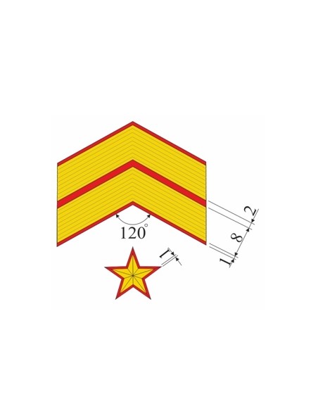 Galón metálico SUBOFICIAL MAYOR (Par)