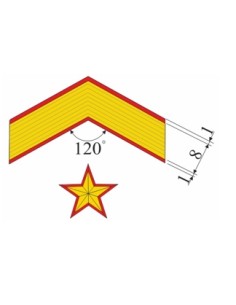 Galón metálico SUBTENIENTE (Par) 2