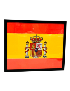 Cuadro Bandera España con escudo Sublimado 50x40cm