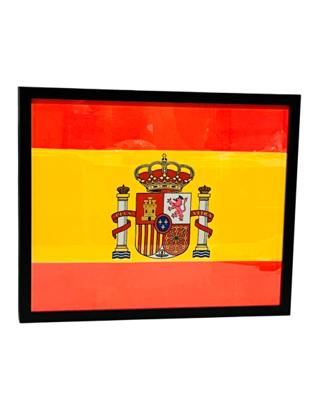 Cuadro Bandera España con escudo Sublimado 50x40cm