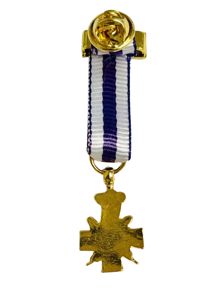 Medalla miniatura Cruz Fidelitas Tercera Clase 15 años servicio Bronce