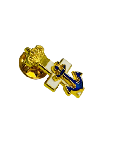 Pin Merito Naval Distintivo Blanco